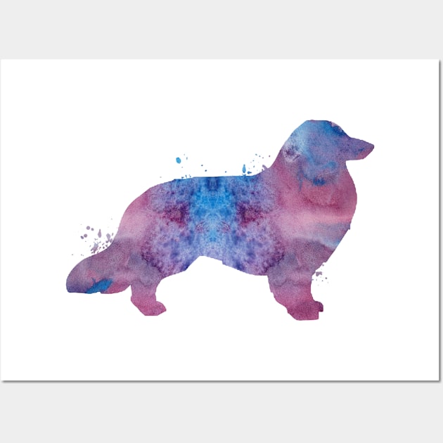 Longhaired dachshund Wall Art by TheJollyMarten